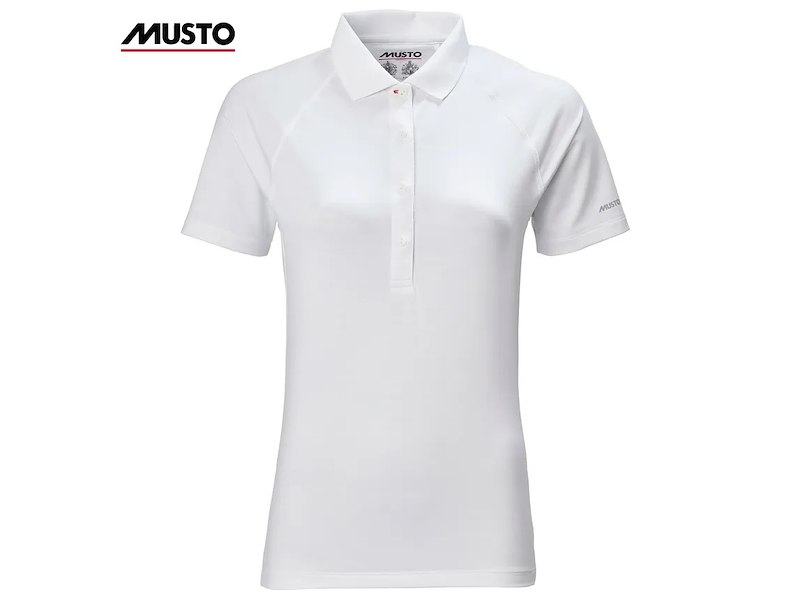 POLO MUSTO DONNA EVO CREW SUNBLOCK WHITE