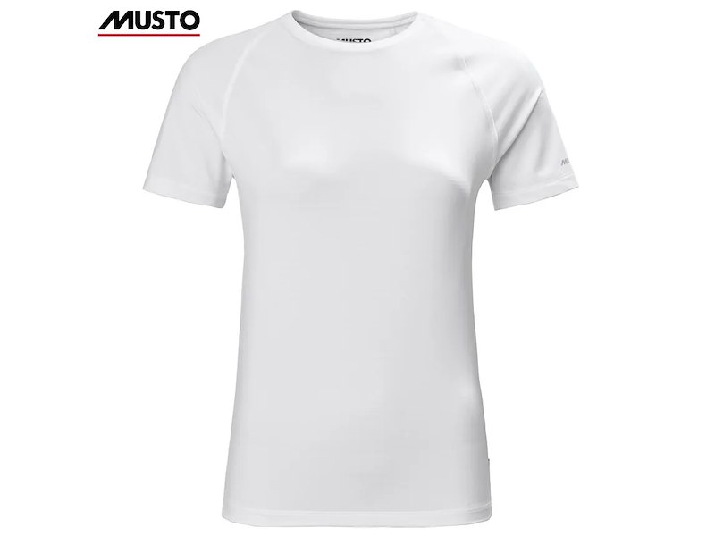 T-SHIRT DONNA MUSTO EVO CREW SUNBLOCK WHITE