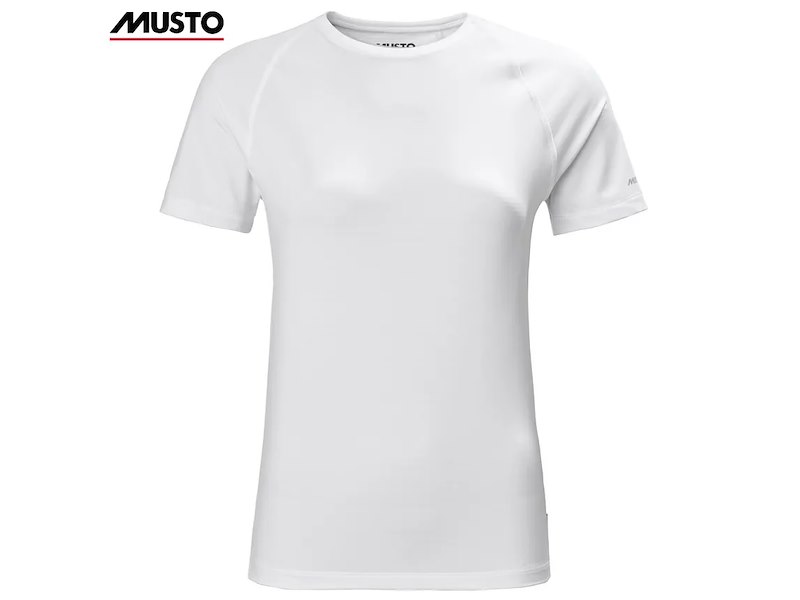 T-SHIRT DONNA MUSTO EVO CREW SUNBLOCK WHITE