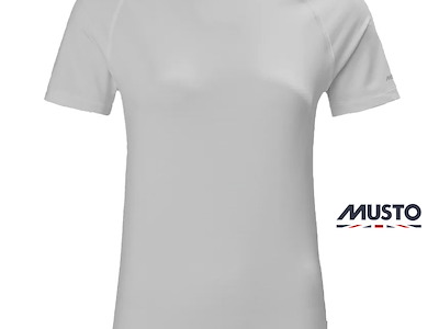 T-SHIRT DONNA MUSTO EVO CREW SUNBLOCK PLATINUM