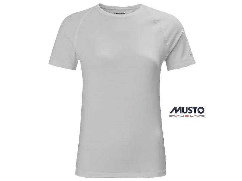 T-SHIRT DONNA MUSTO EVO CREW SUNBLOCK PLATINUM