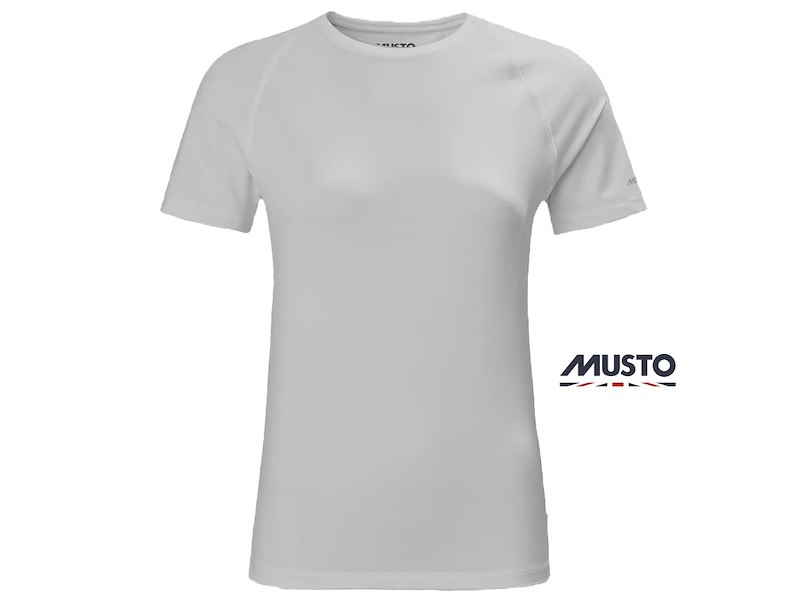 T-SHIRT DONNA MUSTO EVO CREW SUNBLOCK PLATINUM