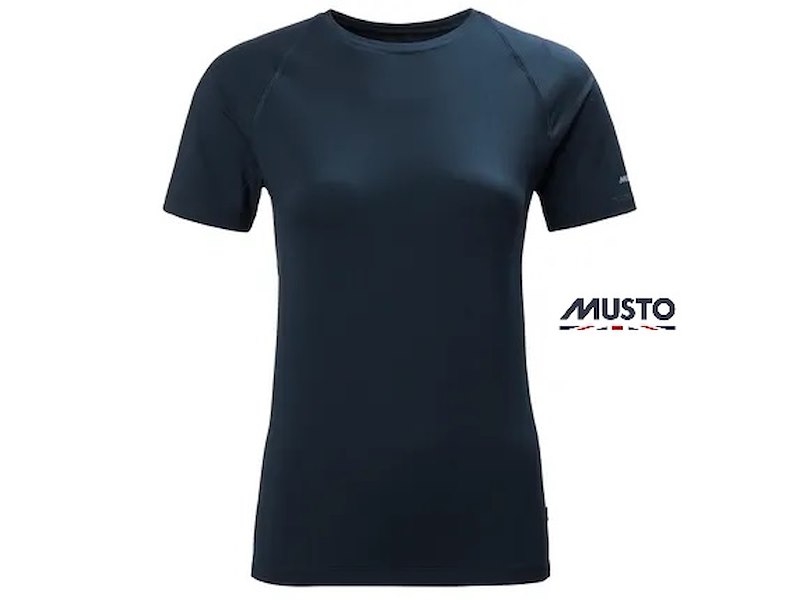 T-SHIRT DONNA MUSTO EVO CREW SUNBLOCK NAVY