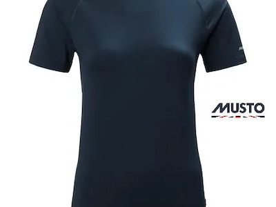 T-SHIRT DONNA MUSTO EVO CREW SUNBLOCK NAVY