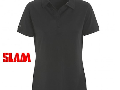 POLO SLAM DONNA TECH PIQUE TITANIUM