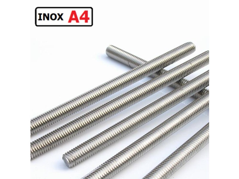 BARRA FILETTATA INOX AISI 316 da 1 METRO