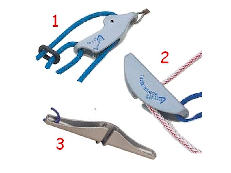 STROZZATORI CLAMCLEAT ALUMINIUM PER TRAPEZIO