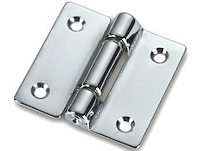 CERNIERA A LIBRO OTTONE CROMATO
