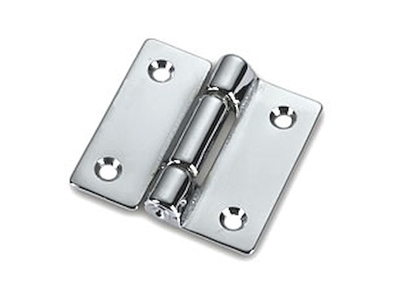 CERNIERA A LIBRO OTTONE CROMATO