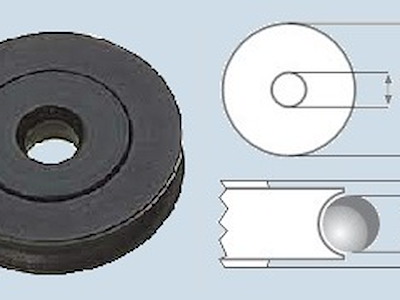 PULEGGE LL ANODIZZATA SU BOCCOLA PTFE