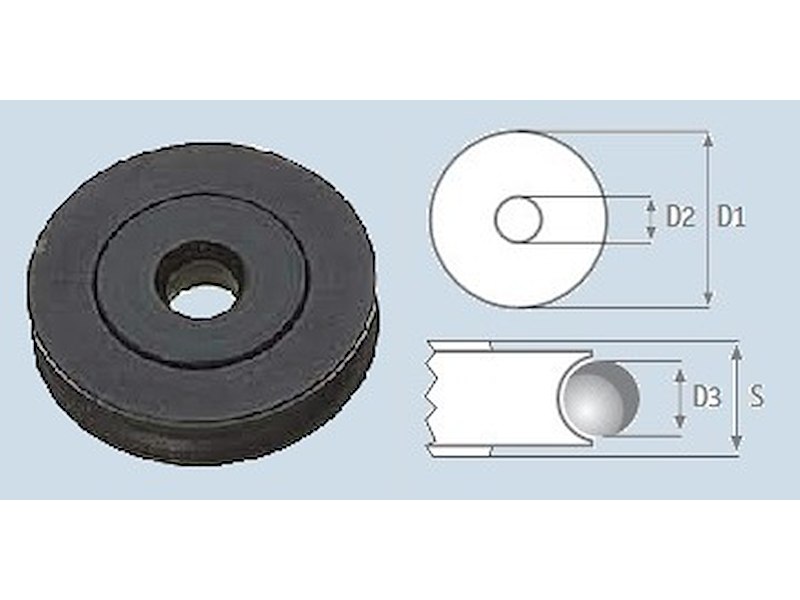 PULEGGE LL ANODIZZATA SU BOCCOLA PTFE