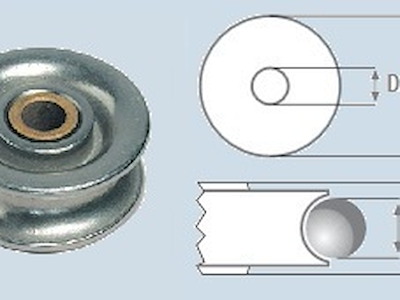 PULEGGE INOX CON BOCCOLA OTTONE
