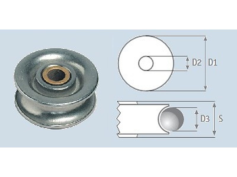 PULEGGE INOX CON BOCCOLA OTTONE