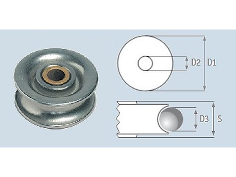 PULEGGE INOX CON BOCCOLA OTTONE
