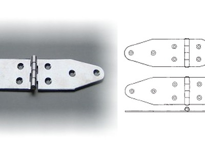 CERNIERE INOX SAGOMATE LUNGHE