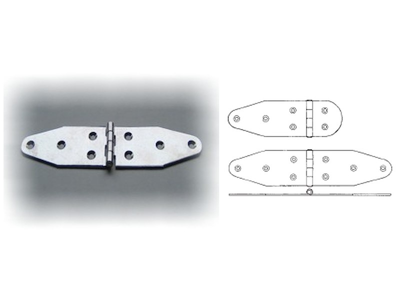 CERNIERE INOX SAGOMATE LUNGHE