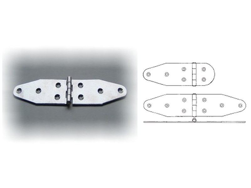 CERNIERE INOX SAGOMATE LUNGHE