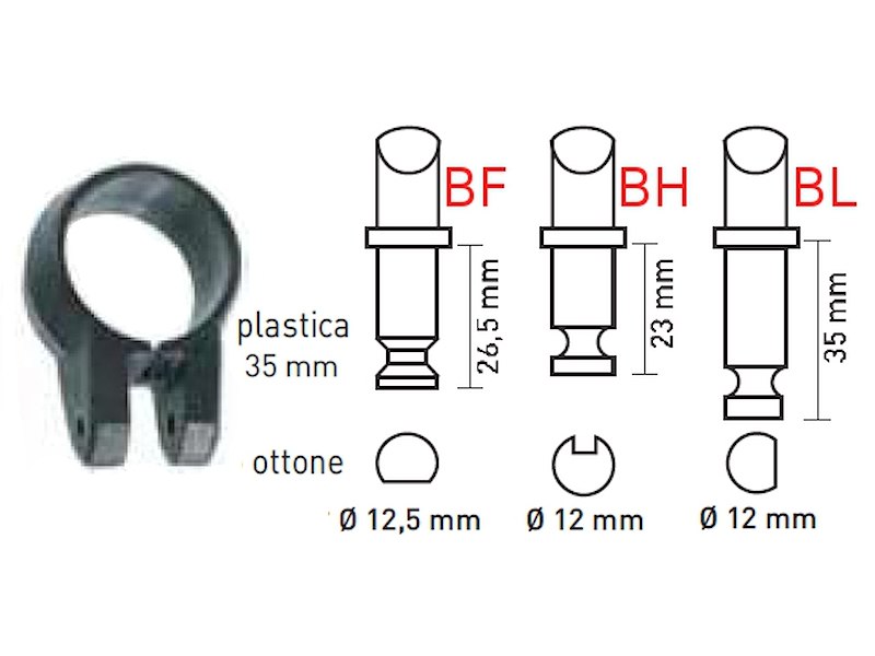 SCALMO TENDER CON PERNO OTTONE