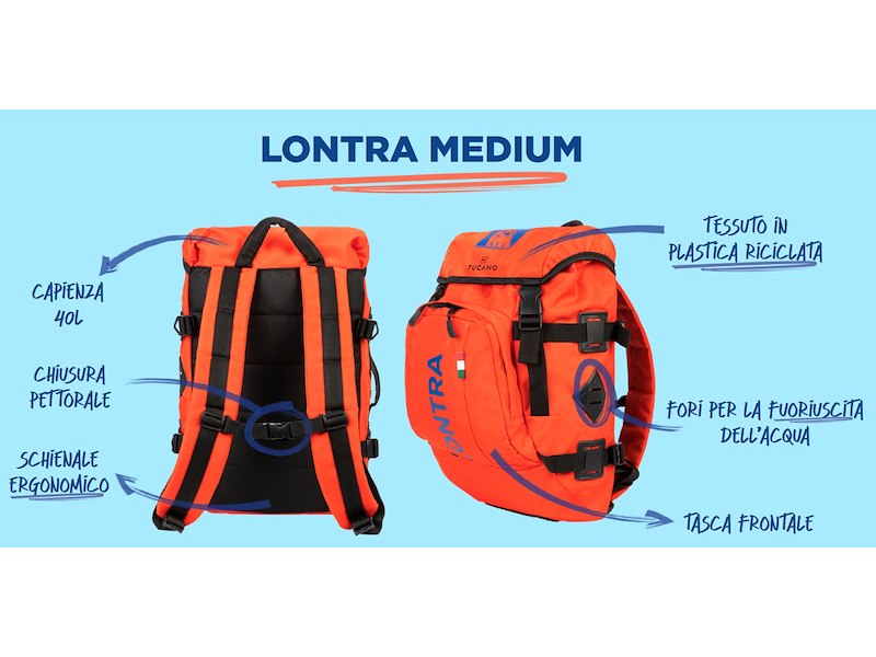 ZAINO GALLEGGIANTE LONTRA MEDIUM