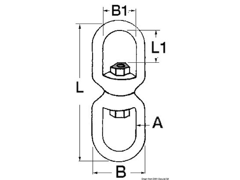 Girella in acciaio inox AISI 316