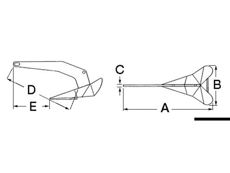 Ancora LEWMAR Delta® in acciaio zincato