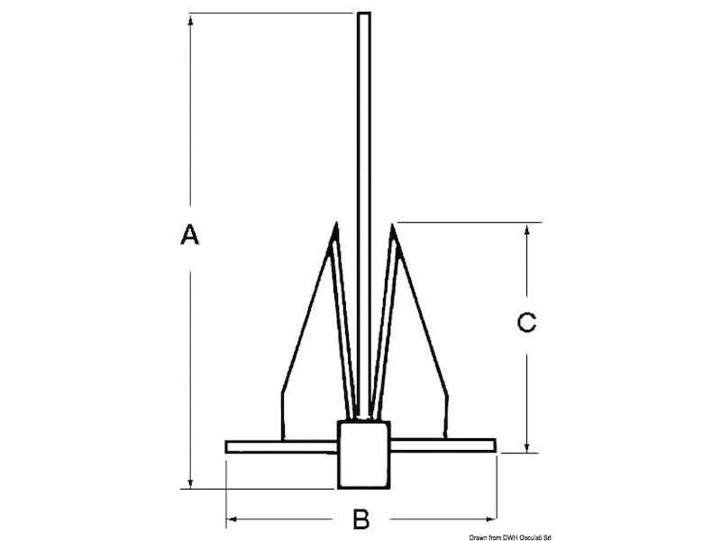 Ancora tipo DANFORTH in AISI 316