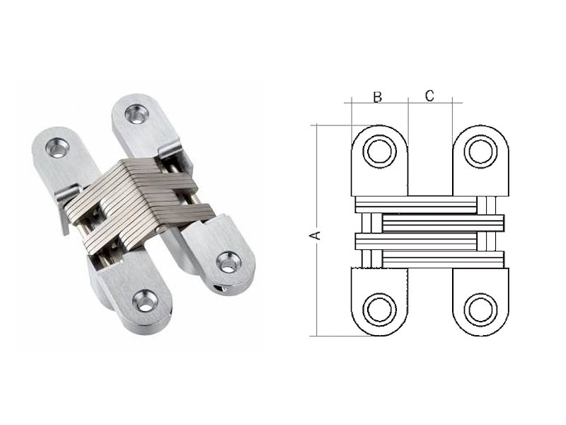 CERNIERE INOX INVISIBILI