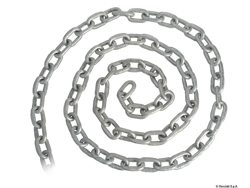 Catena a maglia genovese zincata a fuoco