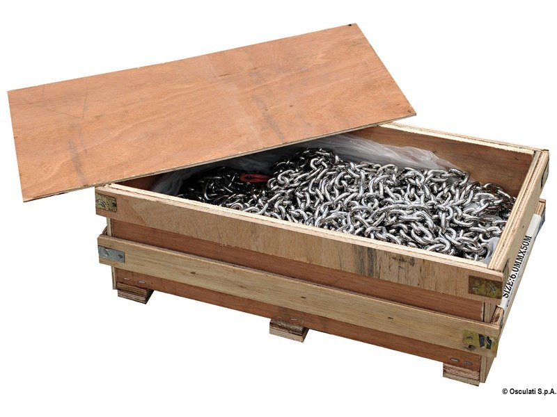 Catena calibrata in acciaio inox AISI 316