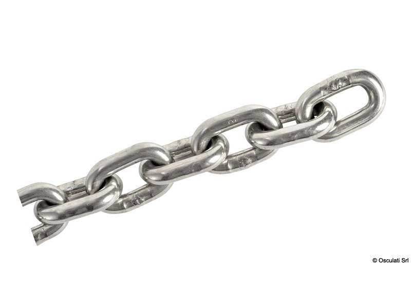 Catena calibrata in acciaio inox AISI 316