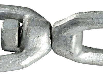 Girella in acciaio zincato per catena d’ancora e gavitello