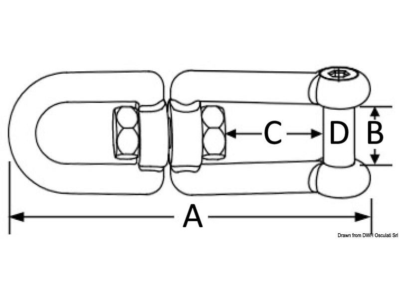 Girella in acciaio inox AISI 316 lucidate a specchio
