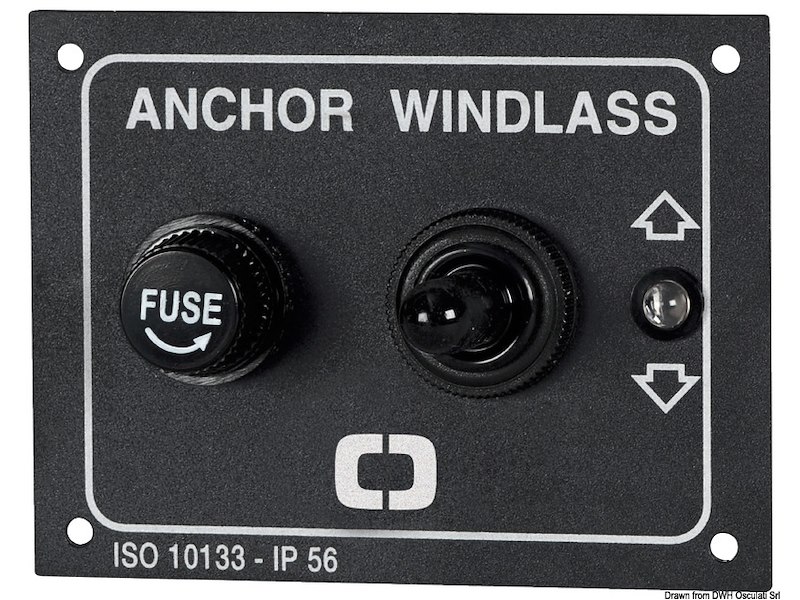 Pannello di comando verricelli 80 x 60 mm 