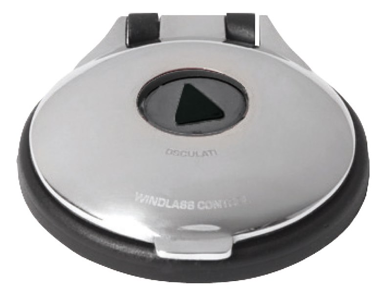 Pulsantiera a pedale per comando elettrico salpa ancore con cover inox