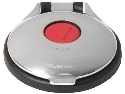 Pulsantiera a pedale per comando elettrico salpa ancore con cover inox