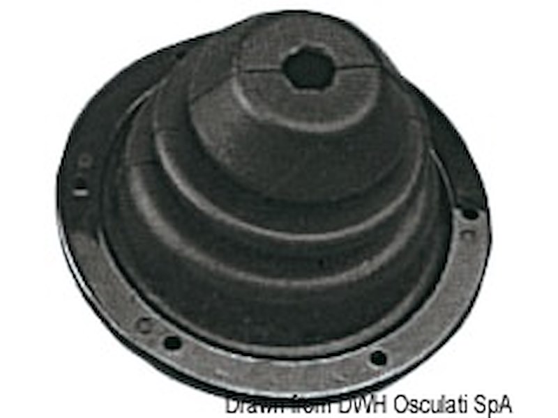 Soffietto in gomma con ghiera ABS 140 mm 