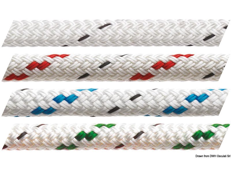 Cima bianca MARLOW Doublebraid con segnalino