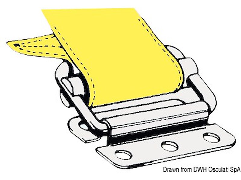 Fibbia in acciaio inox