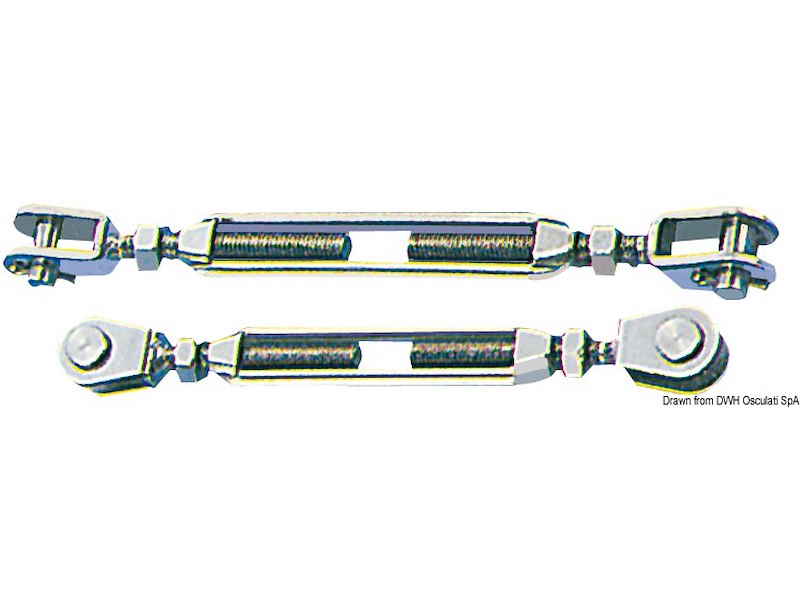 Tenditore con due forcelle fisse