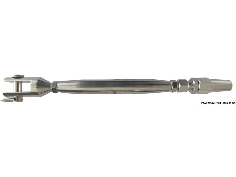 Tenditore con terminale autobloccante