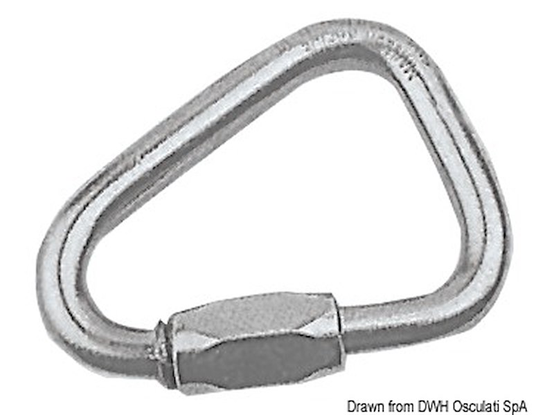 Moschettone Delta con apertura a vite