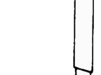 Gancio a L in acciaio inox a vite