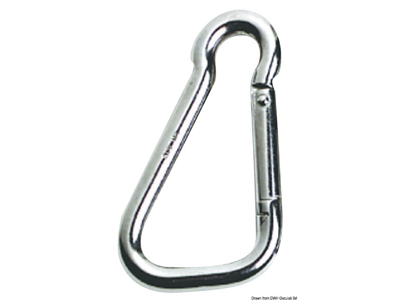 Moschettone in acciaio inox a grande apertura