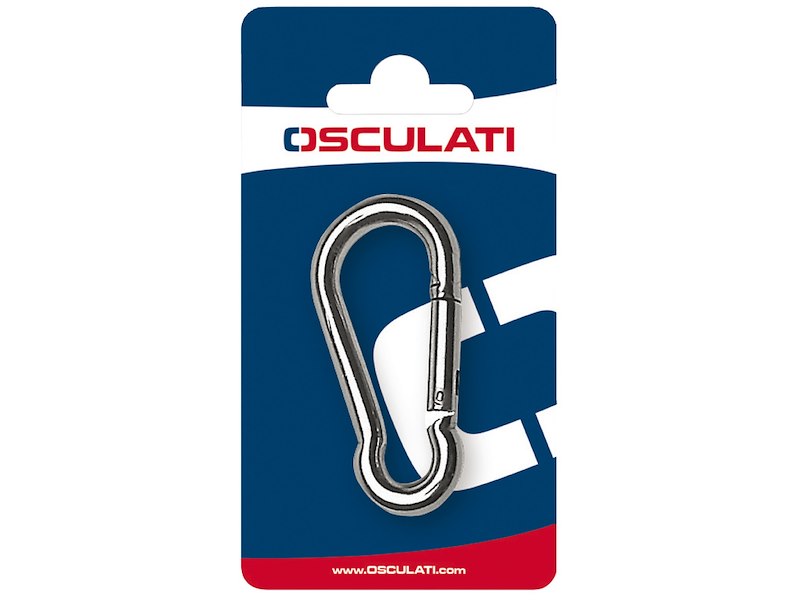 Moschettone in acciaio inox AISI 316 lucidato a specchio