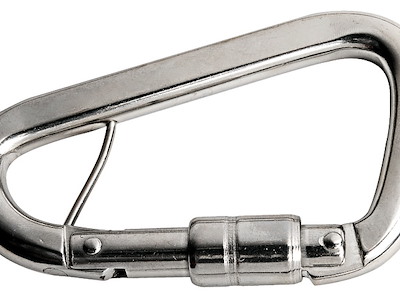 Moschettone inox per cinture 100 mm 