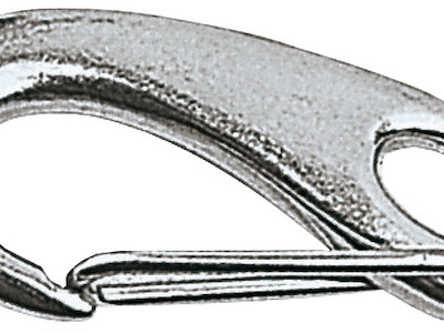 Moschettone in acciaio inox con apertura a molla