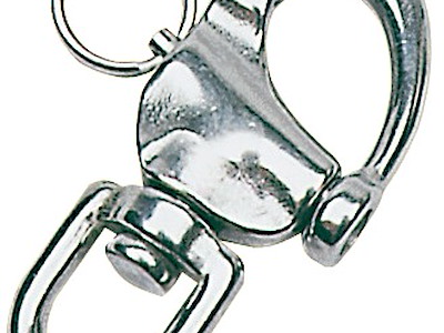 Moschettone in acciaio inox per spinnaker, drizze ed usi vari