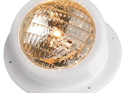 Faro da plancetta in ABS bianco completamente stagno