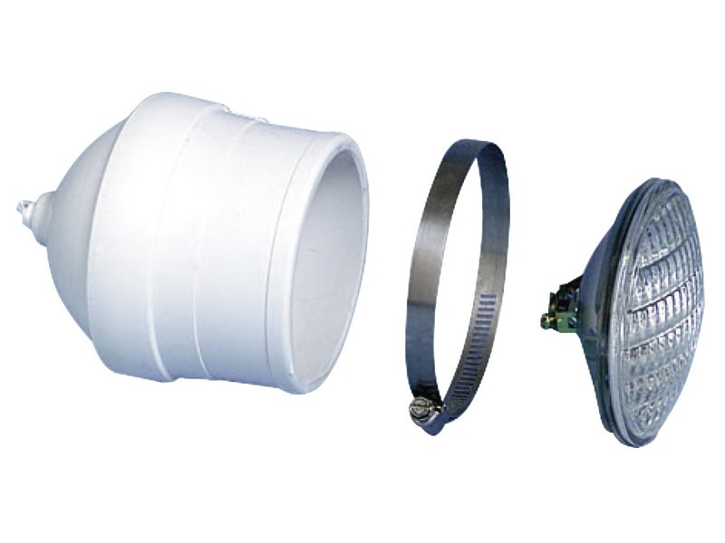 Coppia fari da murata ad incasso completi di bulbo stagno Sealed Beam da 4”