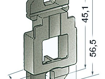 Basetta di supporto a parete 